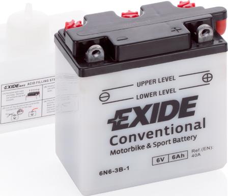 Exide 6N6-3B-1 - Baterie de pornire - allinparts.ro