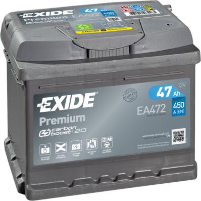 Exide EA472 - Baterie de pornire - allinparts.ro