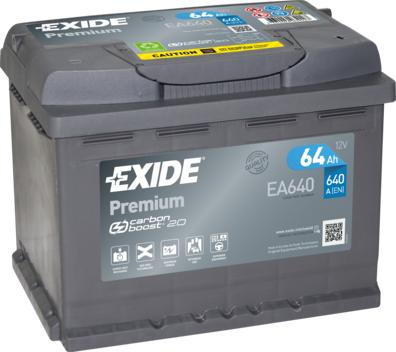 Exide EA640 - Baterie de pornire allinparts.ro