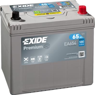 Exide EA654 - Baterie de pornire allinparts.ro