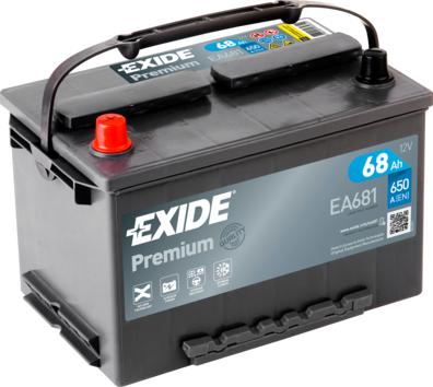 Exide _EA681 - Baterie de pornire allinparts.ro