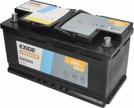 Exide EA1000 - Baterie de pornire allinparts.ro