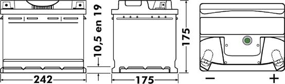 Exide EB543 - Baterie de pornire allinparts.ro