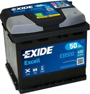 Exide EB500 - Baterie de pornire allinparts.ro