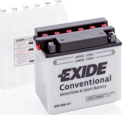 Exide EB16B-A1 - Baterie de pornire - allinparts.ro