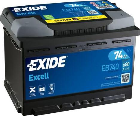 Exide EB740 - Baterie de pornire allinparts.ro