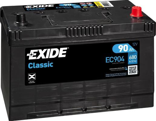 Exide EC904 - Baterie de pornire - allinparts.ro