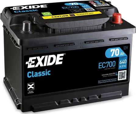 Exide EC700 - Baterie de pornire - allinparts.ro
