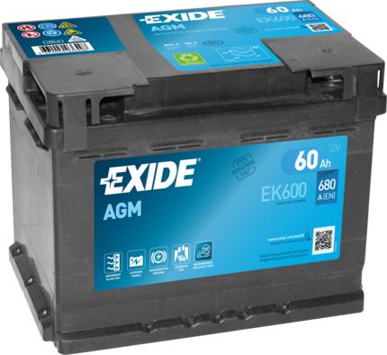 Exide EK600 - Baterie de pornire allinparts.ro