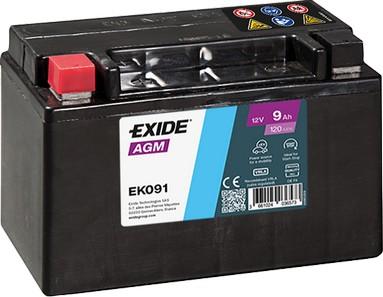 Exide EK091 - Baterie de pornire allinparts.ro