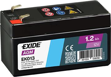 Exide EK013 - Baterie de alimentare - allinparts.ro
