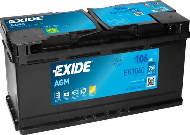Exide EK1060 - Baterie de pornire allinparts.ro