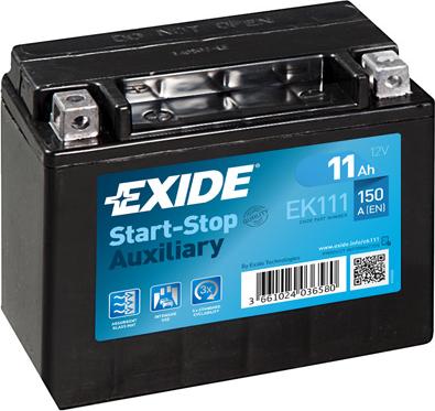 Exide EK111 - Baterie de pornire allinparts.ro