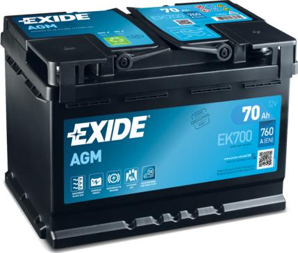 Exide EK700 - Baterie de pornire allinparts.ro