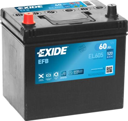 Exide EL605 - Baterie de pornire allinparts.ro