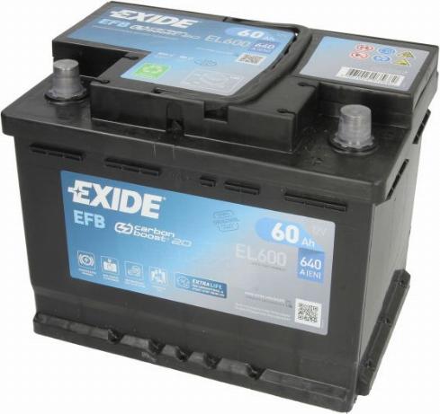 Exide EL600 - Baterie de pornire allinparts.ro