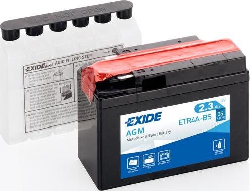 Exide ETR4A-BS - Baterie de pornire allinparts.ro