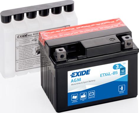 Exide ETX4L-BS - Baterie de pornire allinparts.ro