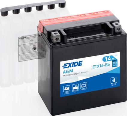 Exide ETX16-BS - Baterie de pornire allinparts.ro