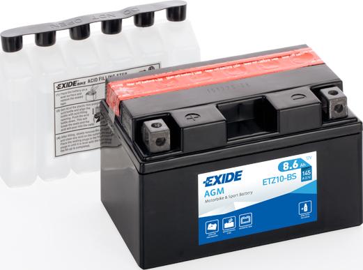 Exide ETZ10-BS - Baterie de pornire allinparts.ro