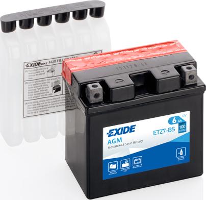 Exide ETZ7-BS - Baterie de pornire allinparts.ro