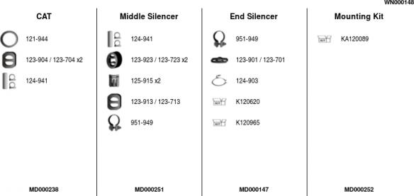 FA1 WN000148 - Sistem de esapament allinparts.ro