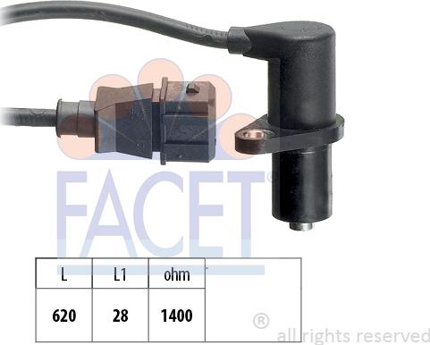 FACET 9.0086 - Senzor,pozitie ax cu came - allinparts.ro