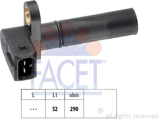 FACET 9.0035 - Senzor impulsuri, arbore cotit allinparts.ro