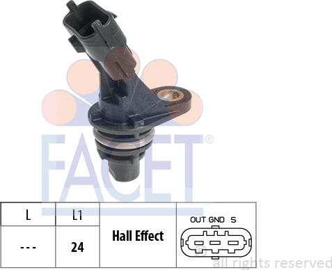 FACET 9.0815 - Senzor,pozitie ax cu came allinparts.ro