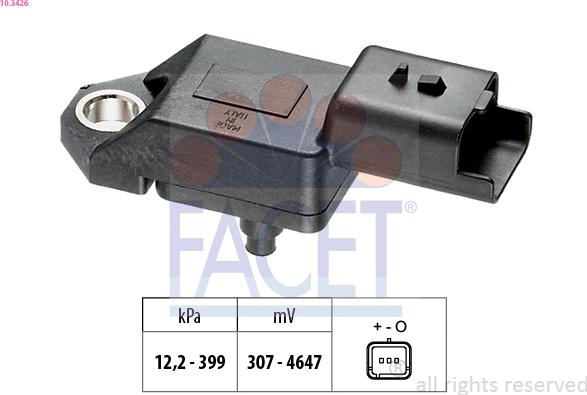 FACET 10.3426 - Senzor presiune aer allinparts.ro