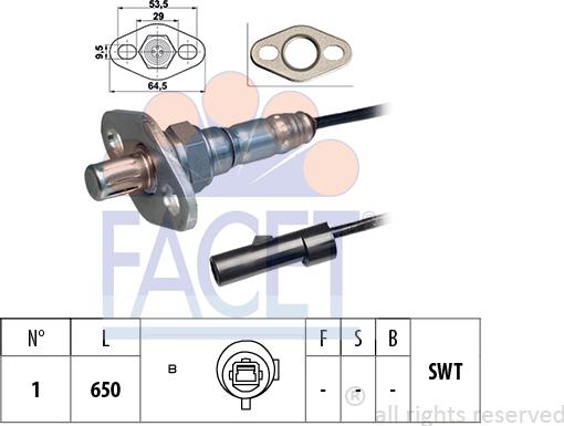 FACET 10.7248 - Sonda Lambda allinparts.ro