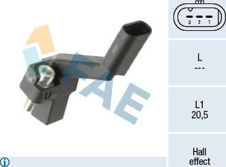 FAE 79521 - Senzor impulsuri, arbore cotit - allinparts.ro