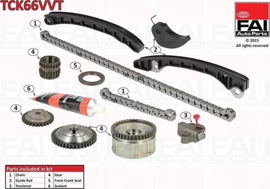 FAI AutoParts TCK66VVT - Chit lant de distributie - allinparts.ro