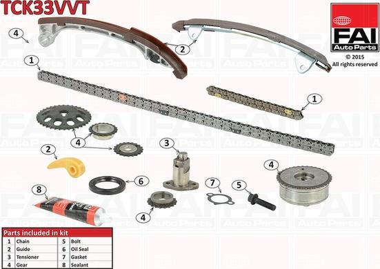 FAI AutoParts TCK33VVT - Chit lant de distributie allinparts.ro