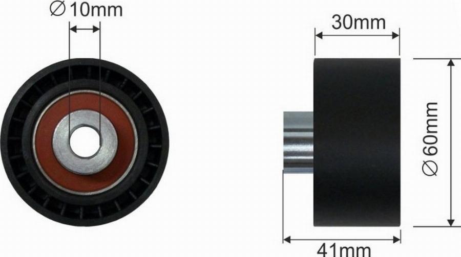 Fast FT44087 - Rola ghidare / conducere, curea distributie - allinparts.ro
