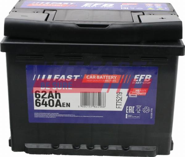 Fast FT75219 - Baterie de pornire allinparts.ro