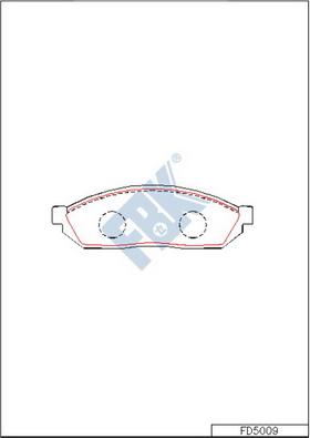 FBK FD5009 - Set placute frana,frana disc allinparts.ro