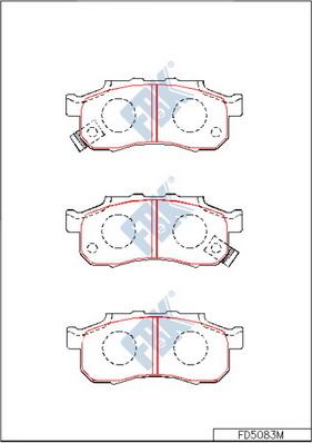 FBK FD5083M - Set placute frana,frana disc - allinparts.ro