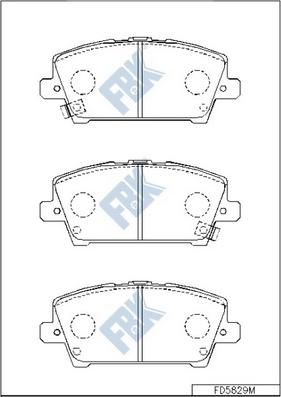 FBK FD5829M - Set placute frana,frana disc - allinparts.ro