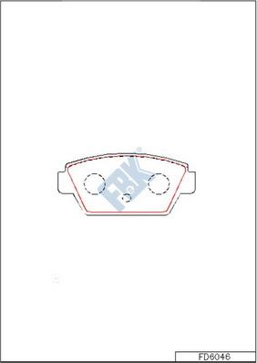 FBK FD6046 - Set placute frana,frana disc - allinparts.ro