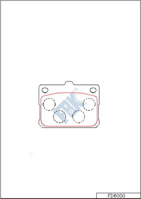 FBK FD6000 - Set placute frana,frana disc - allinparts.ro