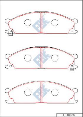 FBK FD1063M - Set placute frana,frana disc - allinparts.ro