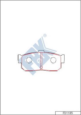 FBK FD1185 - Set placute frana,frana disc - allinparts.ro