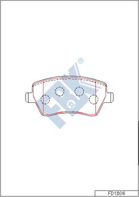 FBK FD1806 - Set placute frana,frana disc allinparts.ro