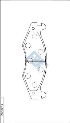 FBK FD30002 - Set placute frana,frana disc - allinparts.ro