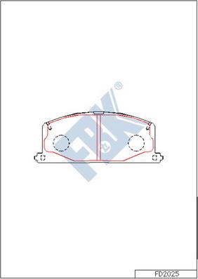 FBK FD2025 - Set placute frana,frana disc - allinparts.ro