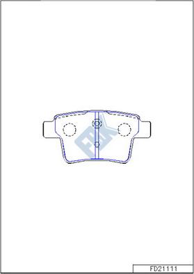 FBK FD21111 - Set placute frana,frana disc allinparts.ro