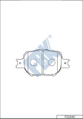 FBK FD2840 - Set placute frana,frana disc - allinparts.ro