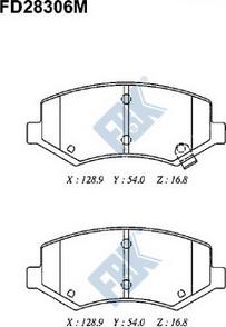 FBK FD28306M - Set placute frana,frana disc - allinparts.ro