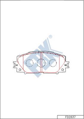 FBK FD2837 - Set placute frana,frana disc allinparts.ro